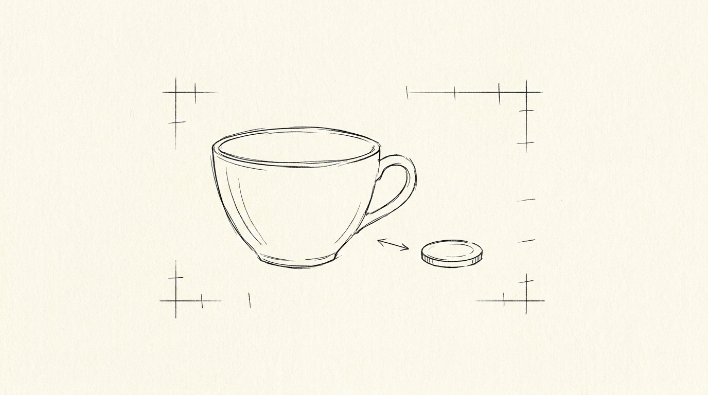 How to add a size reference without making the photo messy