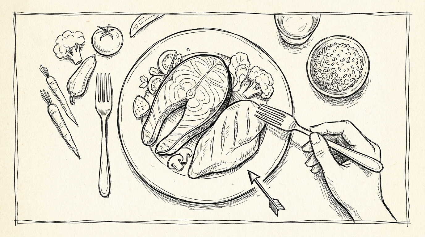 The simplest ordering rule: choose protein first