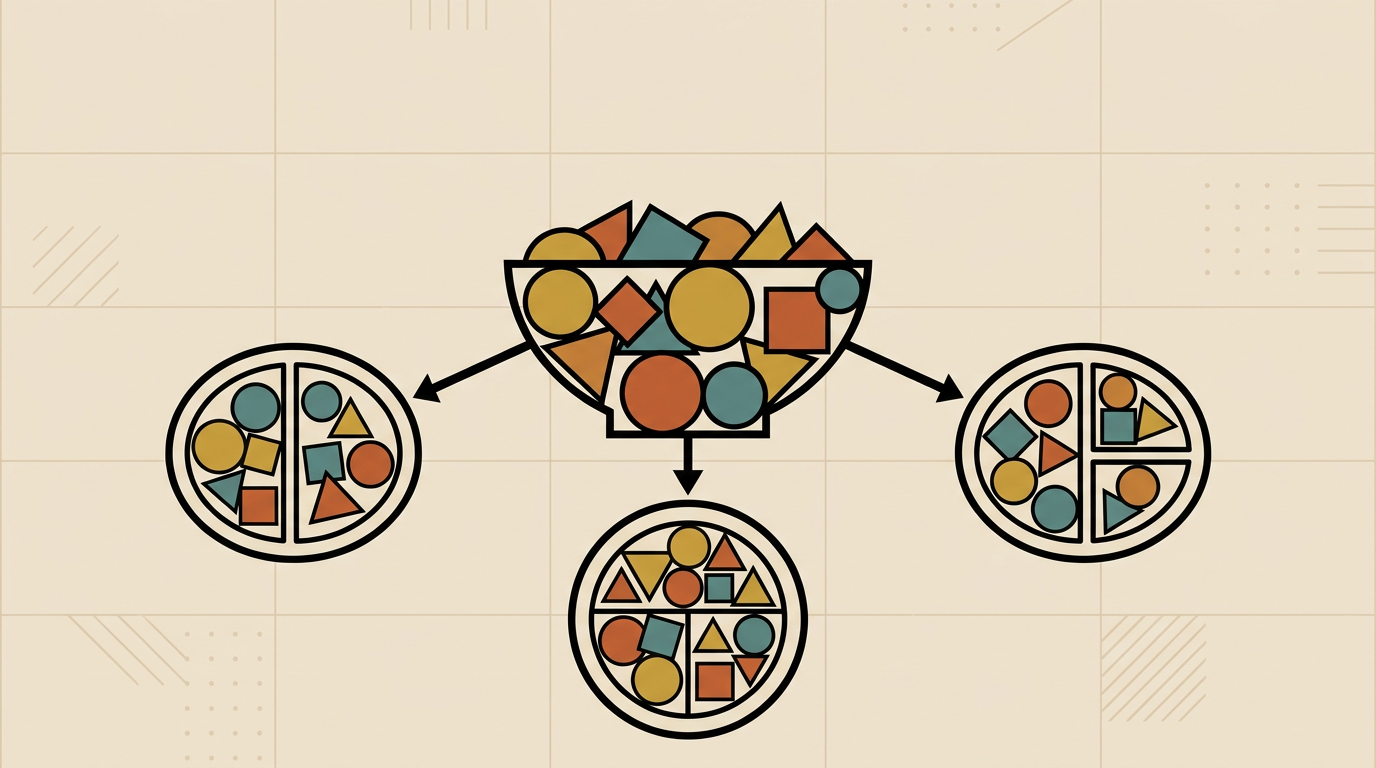 Three mix-and-match meal templates from one prep session