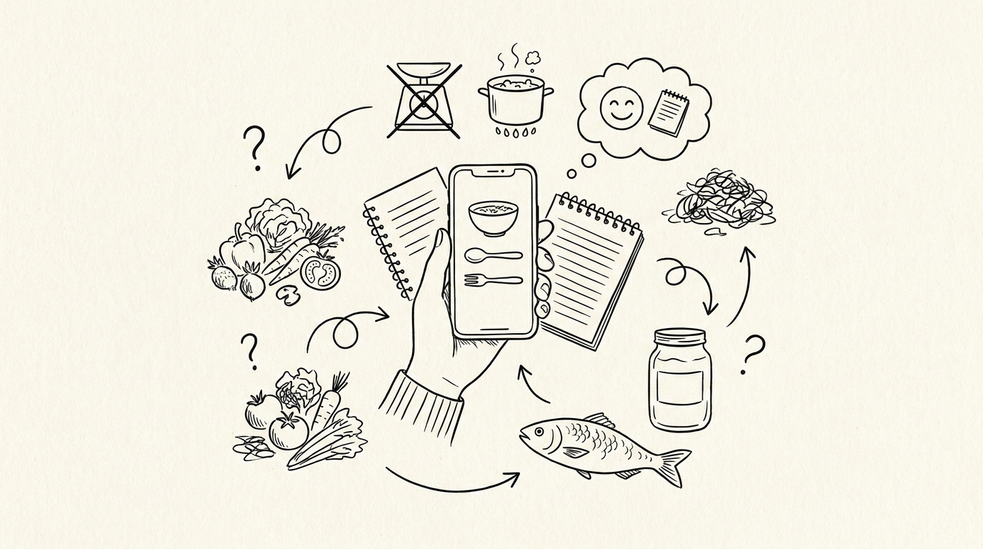 How to log homemade meals without measuring every ingredient